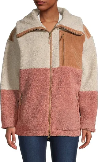 Iiriis Colorblock Faux Shearling Jacket