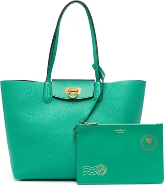 Travel Leather Tote Bag