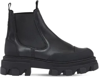 50mm Low leather Chelsea combat boots