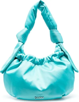 Satin-Finish Knot-Detail Bag