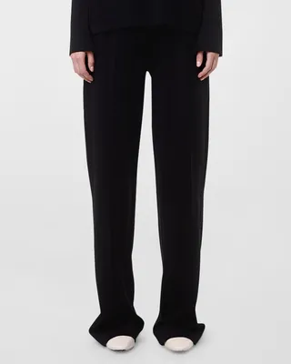 Luxe Seamed Wide-Leg Lounge Pants