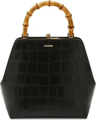 Crocodile-Embossed Tote Bag