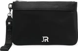 Logo-Plaque Clutch Bag