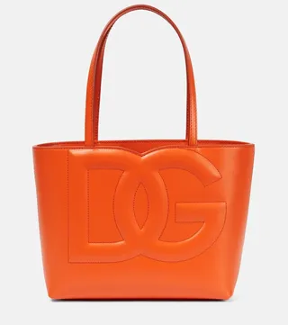 DG Medium leather tote bag
