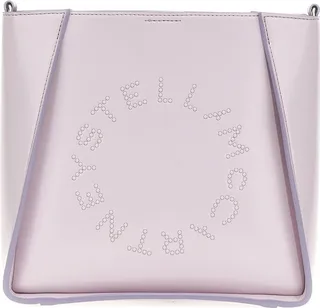 Stella McCartney Logo Studded Crossbody Bag