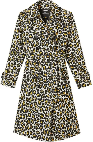 Leopard-Print Trench Coat