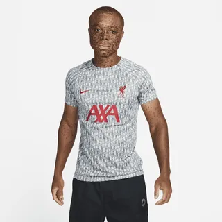 Liverpool FC Nike Men's Dri-FIT Pre-Match Soccer Top in Grey