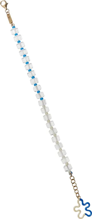 Women's Beaded 9K Gold Crystal Bracelet