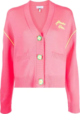 Flowers Bloom V-neck cardigan