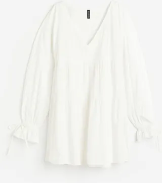Drawstring-detail Tunic Dress
