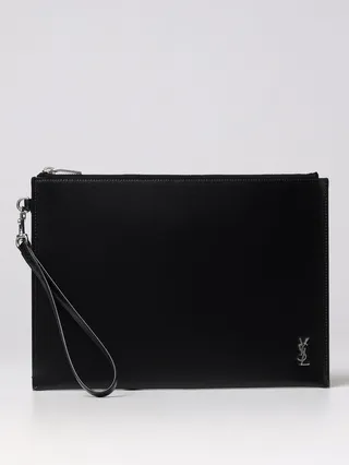 Saint Laurent leather clutch