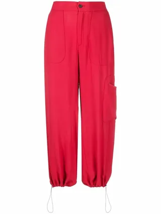 Elasticated Cropped Trousers