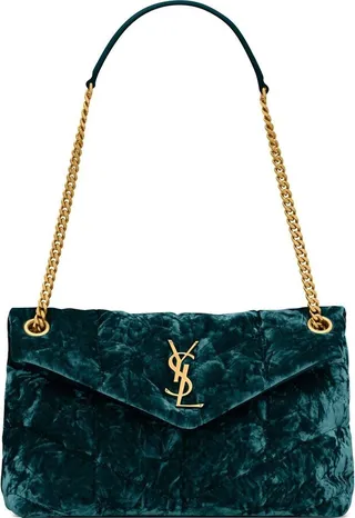 small Puffer velvet shoulder bag