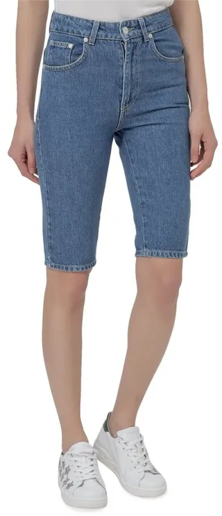 Chiara Ferragni Eye Logo Embroidered Bermuda Denim Shorts