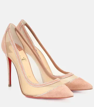 Galativi 100 suede and mesh pumps