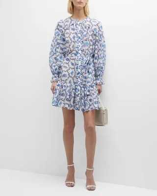 Pixie Floral-Print Short Dress