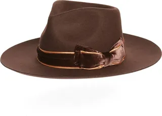 Chocolate Confidence Felt Fedora