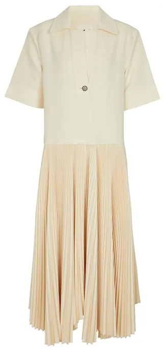 Pleated midi dress
