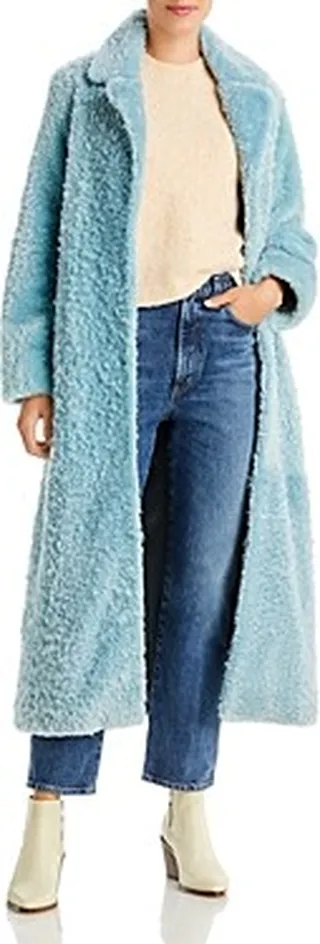 Nour Nammour Shearling Trench Coat