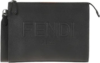 Logo Embossed Clutch