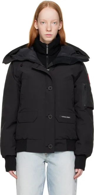 Canada Goose Black Chilliwack Bomber Down Jacket