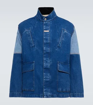 Paneled denim jacket