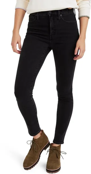 10-Inch High Waist Ankle Skinny Jeans