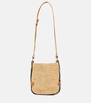 Bayia Mini raffia tote