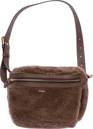 Max Mara Logo Plaque Zipped Belt Bag