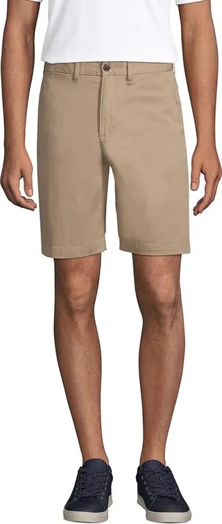 Lands' End Men's 9" Comfort Waist Comfort First Knockabout Chino Shorts - 32 - Khaki