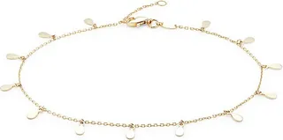 14K Yellow Gold Charm Anklet