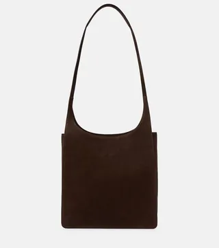 Jules suede shoulder bag