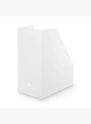 Polypropylene Stand File Box Wide, A4, W15 x D27.6 x H31.8cm, Clear