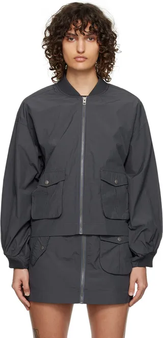 Ksubi Black Elemental Bomber Jacket