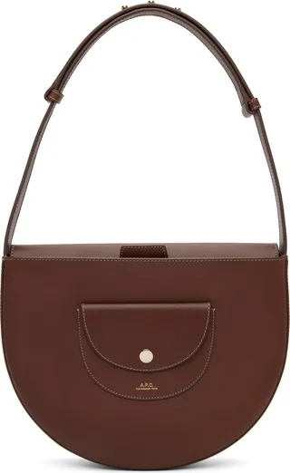 A.P.C. Tan 'Le Pocket' Shoulder Bag