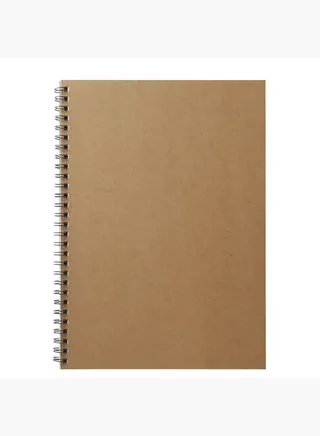 Planting Tree Paper Double Ring Notebook , 48 Sheet , B5 , Beige