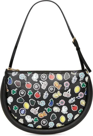 Bumper-Moon sticker shoulder bag