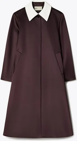 Satin Wool Coat
