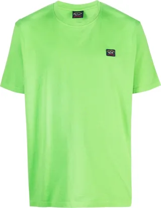 logo-patch cotton T-shirt