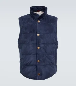 Suede vest