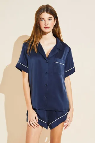 Inez Washable Silk Short PJ Set