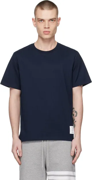 Thom Browne Navy Tennis-Tail T-Shirt