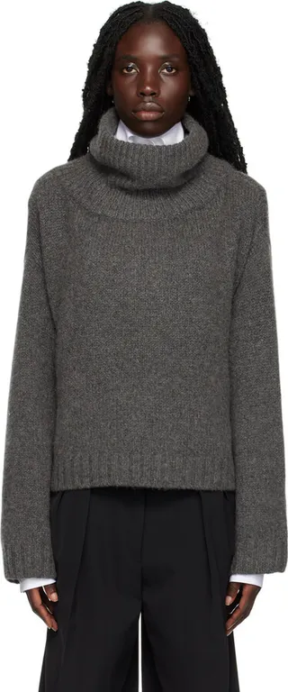 The Row Gray Roque Turtleneck