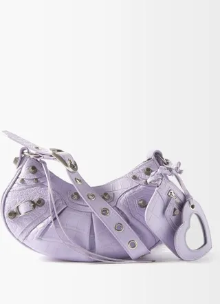 Cagole Xs Croc-effect Leather Shoulder Bag