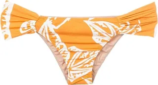 Leaf-Print Bikini-Bottoms