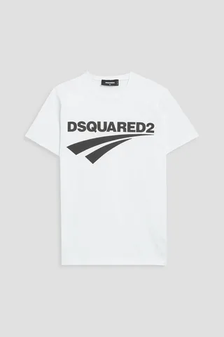 Printed cotton-jersey T-shirt