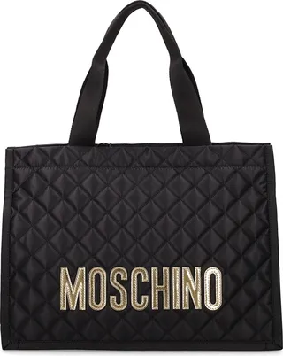 Quilted nylon shoulder bag