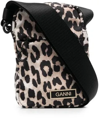 Leopard-Print Recycled Crossbody Bag