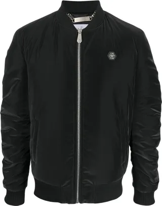 Monsters print bomber jacket