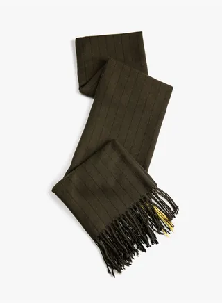 Striped Scarf Soft Touch Tasseled